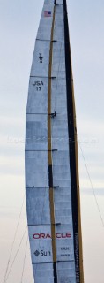Wing sail on BMW Oracle Racing at the 33rd Americas Cup
