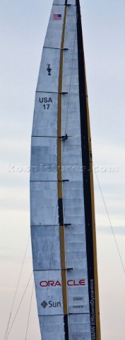 Wing sail on BMW Oracle Racing at the 33rd Americas Cup
