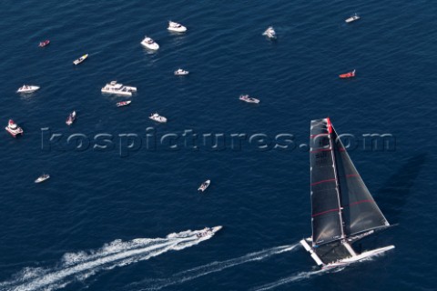 Valencia 21210 Alinghi5 33rd Americas Cup Day 5 race 1  Alinghi 5  Editorial Use Only