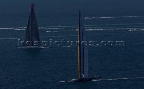 Valencia 21210 Alinghi5 33rd Americas Cup Day 5 race 1  Alinghi 5 Usa 17  Editorial Use Only