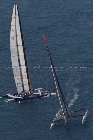 Valencia 21410 Alinghi5 33rd Americas Cup Day 7  Race 2 GGYC wins the 33rd Americas Cup Match Alingh