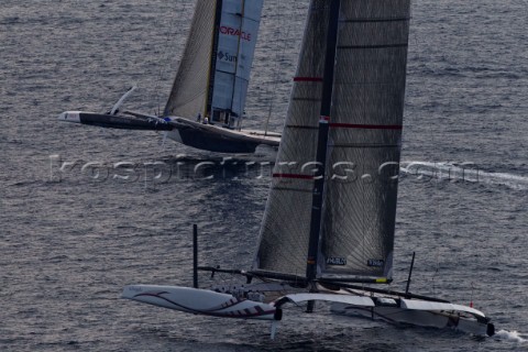 GGYC wins the 33rd Americas Cup Match Day 7  Race 2 Alinghi 0  BOR 2 Alinghi 5 and USA17 Valencia Sp