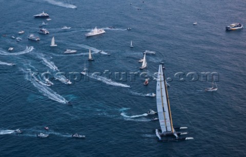 Valencia 21410 Alinghi5 33rd Americas Cup Day 7  Race 2 GGYC wins the 33rd Americas Cup Match USA17 