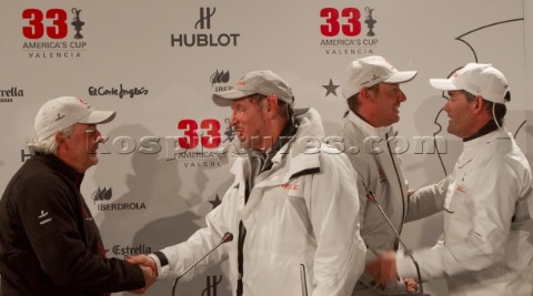Valencia 21410 Alinghi5 33rd Americas Cup Day 7  Race 2 GGYC wins the 33rd Americas Cup Match Brad B