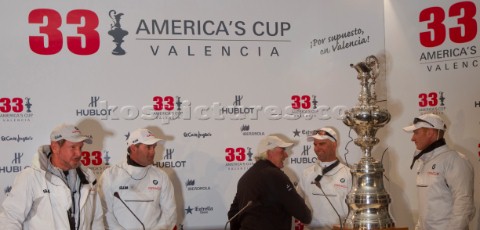 Valencia 21410 Alinghi5 33rd Americas Cup Day 7  Race 2 GGYC wins the 33rd Americas Cup Match James 