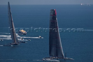 Valencia, 2/12/10. Alinghi5 33rd Americas Cup. Day 5 race 1 . Alinghi 5, Usa 17.