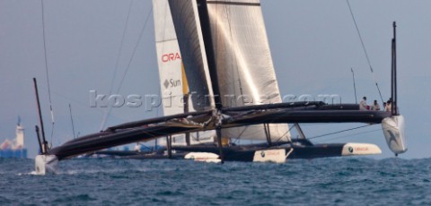 Valencia 21410 Alinghi5 33rd Americas Cup Day 7  Race 2 GGYC wins the 33rd Americas Cup Match Alingh