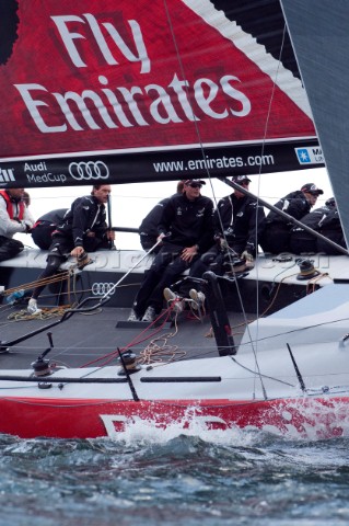 Emirates Team New Zealand in race five of the Trophy of Portugal MedCup Regatta 1352010