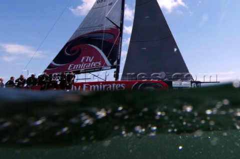 Emirates Team New Zealand race five of the Trophy of Portugal MedCup Regatta 1352010