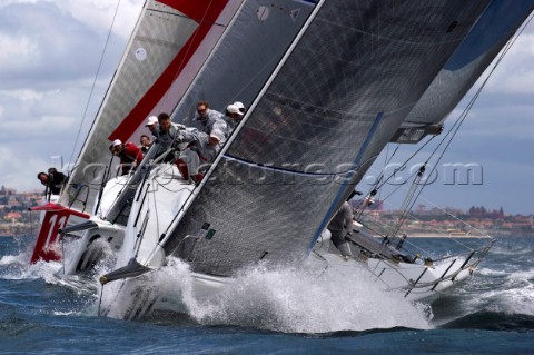 Synergy RUS Bribon ESP and All4One GER approaching the top mark in race six Trophy of Portugal MedCu