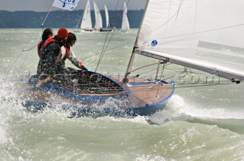 Yachts sailing and the one design Dragon European Championships 2010 Hungary