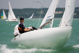 Yachts sailing and the one design Dragon European Championships 2010, Hungary.