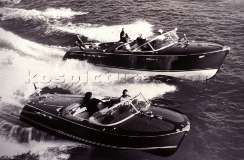 Aquarama Ariston Arni 1960 Riva Boats black white 