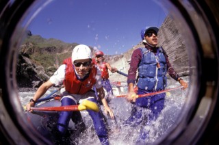White Water Rafting on a river of rapids