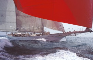 Classic schooner superyacht Adela owned by American George Lindemann