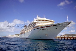 The cruise ship Crystal Harmony
