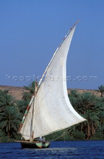 Felucca on the river Nile, southern Egypt