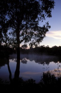 Lake at sunset Margaret River Western Australia