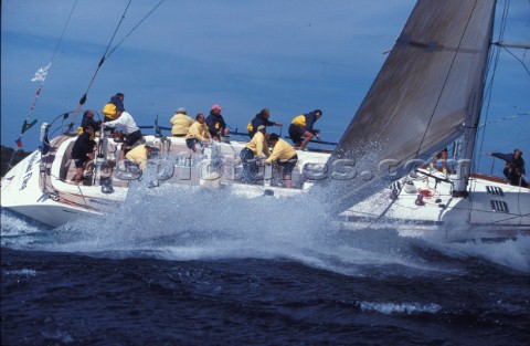 Highland Fling  sailing action  Maxi Rolex Cup  1997