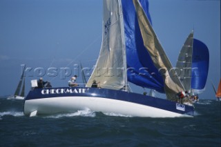 Rolex Commodores Cup 2002. The Solent, Cowes, Isle of Wight, UK. Three boat teams from around the world compete for the coveted RORC trophy. The event is hosted by the Royal Yacht Squadron.