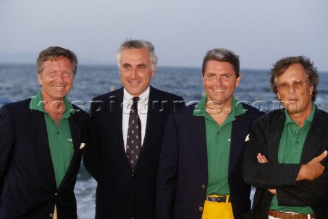 From left Philippe Masset  President of Rolex France Carlo Croce President of Yacht Club Italiano an