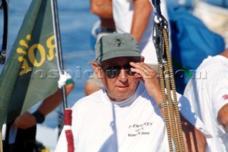 Riy Disney owner of Pyewacket. Maxi Yacht Rolex Cup 2000. Porto Cervo, Sardinia.
