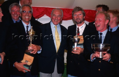 John Hunt of Rolex presents Rolex Commodores Cup 1998 The Solent Cowes Isle of Wight UK Three boat t