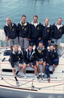 Rolex Commodores Cup 1998. The Solent, Cowes, Isle of Wight, UK. Three boat teams from around the world compete for the coveted RORC trophy. The event is hosted by the Royal Yacht Squadron.