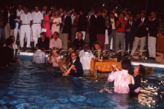 Rolex Swan World Cup 1990. Organised by the YCCS and sponsored by Jaguar cars.