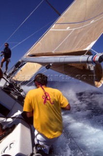 Rolex Swan World Cup 1996. Organised by the YCCS and sponsored by Jaguar cars.