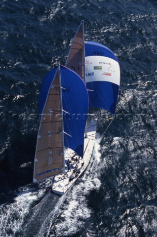 Maxi Ketch New Zealand Endeavour NZE skippered by Grant Dalton racing in the Whitbread Round the Wor