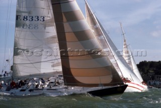 LEsprit dEquipe racing in the Whitbread Round the World Race now known as the Volvo Ocean Race
