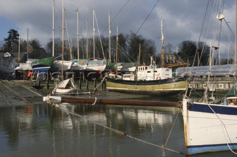 The Elephant Boatyard on the River Hamble UK It was the location for a famous TV drama series called