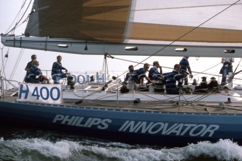 Philips Innovator during the Whitbread Round the World Race 1986 now known as the Volvo Ocean Race