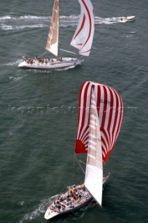 Drum and Lion New Zealand during the Whitbread Round the World Race 1986 (now known as the Volvo Ocean Race)