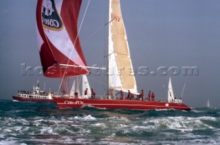 Cote dOr during the Whitbread Round the World Race 1986 (now known as the Volvo Ocean Race)