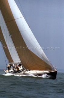 Condor during the Seahorse Maxi Series lead into the Whitbread Round the World Race 1986 (now known as the Volvo Ocean Race)