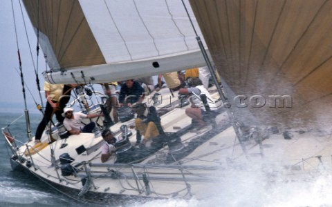 Condor during the Seahorse Maxi Series lead into the Whitbread Round the World Race 1986 now known a