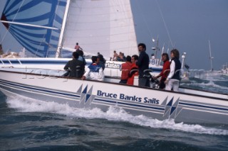 Bruce Banks Sails powerboat during the Whitbread Round the World Race 1986 (now known as the Volvo Ocean Race)