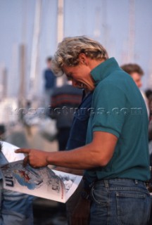 Magnus Olsson on Drum during the Whitbread Round the World Race 1986 (now known as the Volvo Ocean Race)