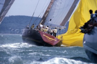 Condor during the Seahorse Maxi Series lead into the Whitbread Round the World Race 1986 (now known as the Volvo Ocean Race)