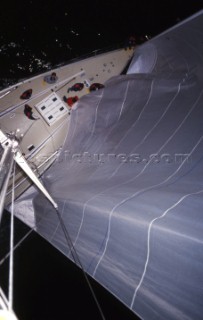Swan 651 Fazer Finland during the Whitbread Round the World Race 1986 (now known as the Volvo Ocean Race)