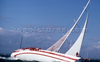 UBS Switzerland during the Whitbread Round the World Race 1986 (now known as the Volvo Ocean Race)