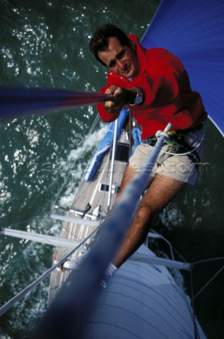 Bowman working Alexis de Cenival onboard the Swan 51 Formosa