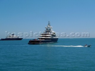 Superyacht Luna in the Mediterranean