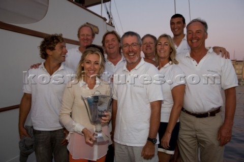 Voiles de SaintTropez 2011  The Blue Bird Cup speed under sail challenge between Tara Getty Skylark 