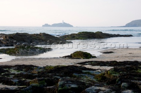 Rocks on the shore by St Ives