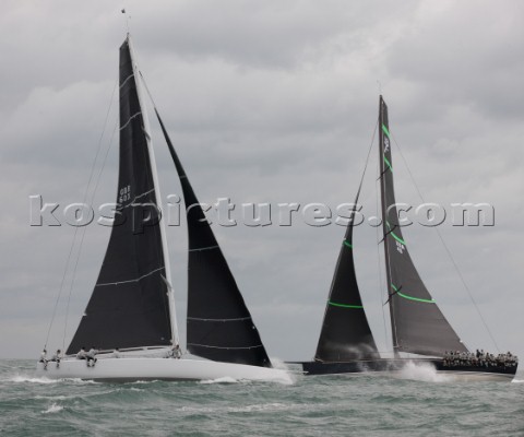 Bella Mente and the new custombuilt Frers designed D60 called Spectre owned by Peter Dubens racing i