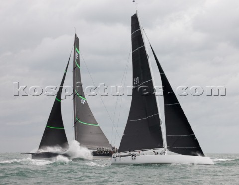 Bella Mente and the new custombuilt Frers designed D60 called Spectre owned by Peter Dubens racing i