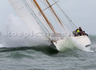 Stormy Weather owned by Christopher Spray racing in the Royal Yacht Squadron Bicentenary Regatta 2015 - Cowes, Isle of Wight, UK